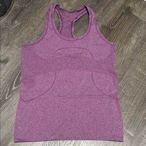Swiftly Tech Racerback Heathered plum 8